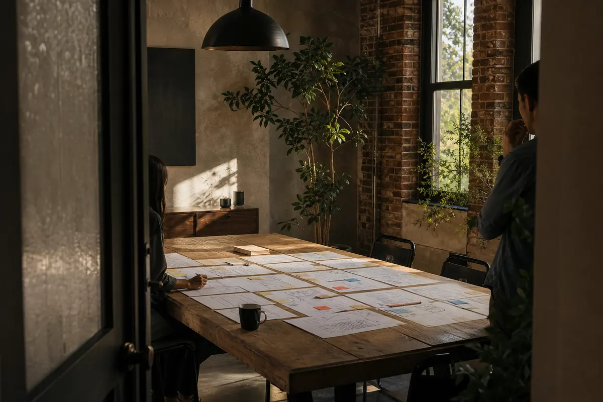 Editorial marketing planning scene for Auburn, Alabama