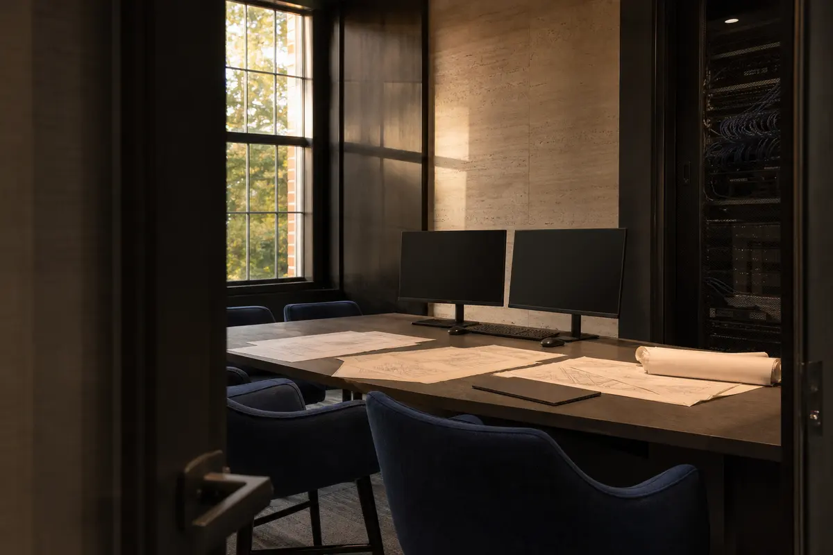 Editorial platform planning scene for Custom Software in Birmingham, Alabama