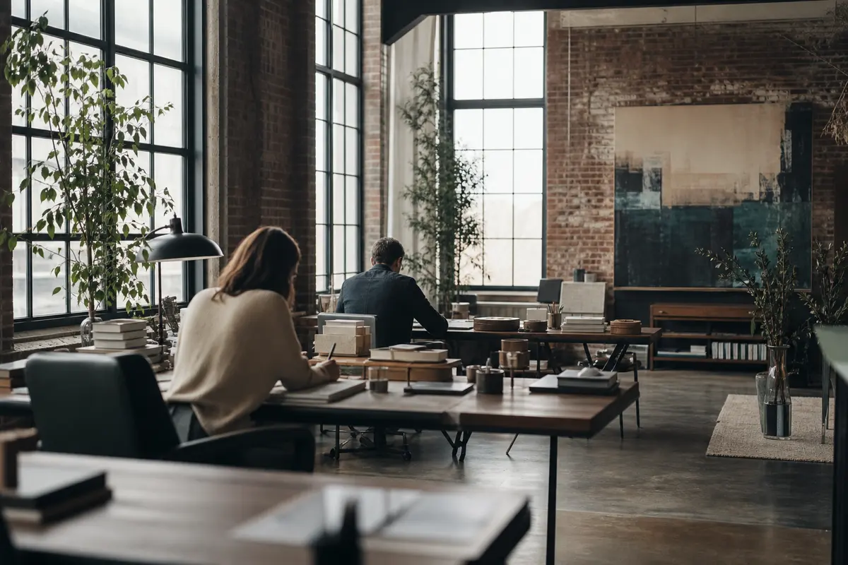 Editorial marketing planning scene for AI SEO in Fultondale, Alabama