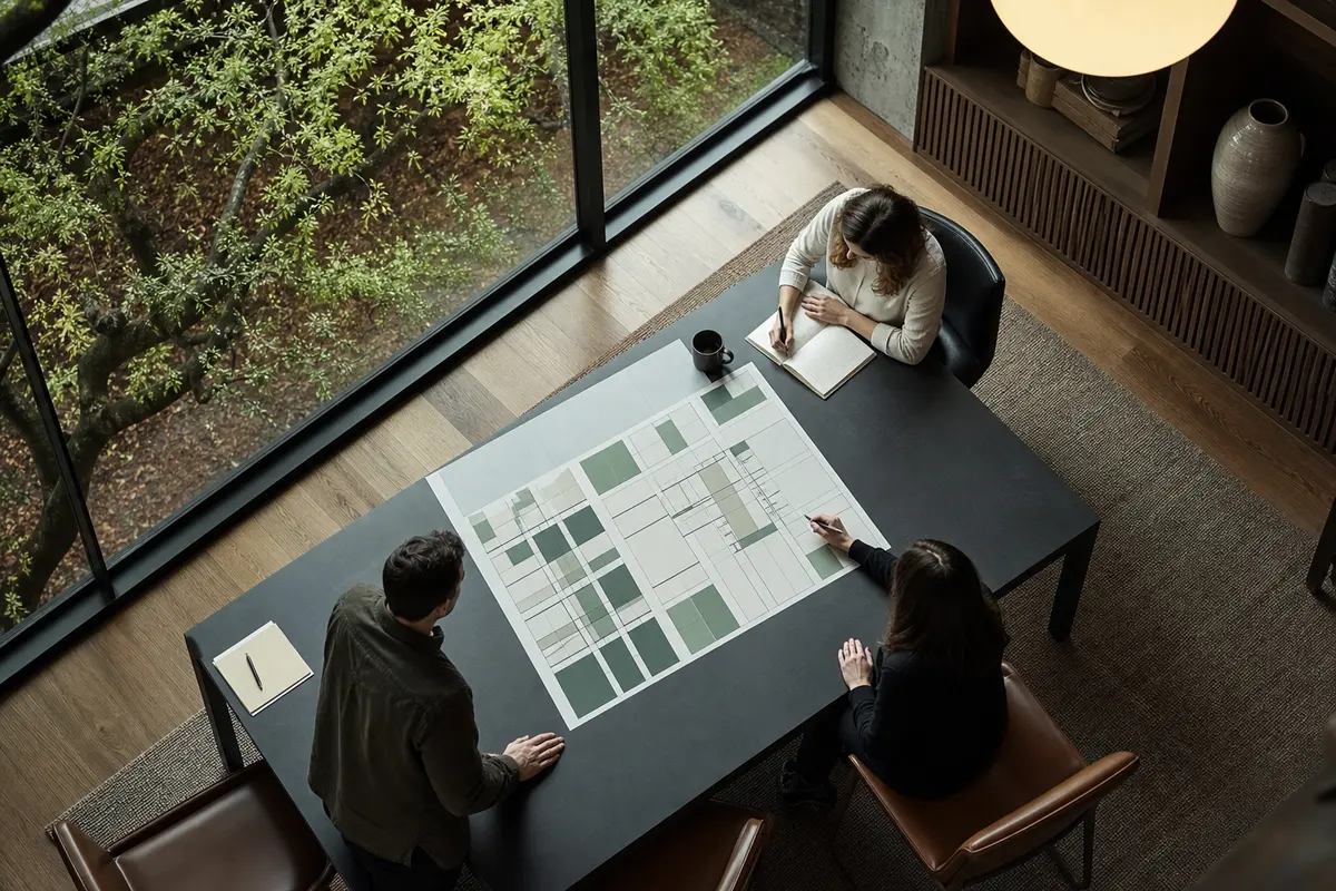 Editorial marketing planning scene for Headland, Alabama