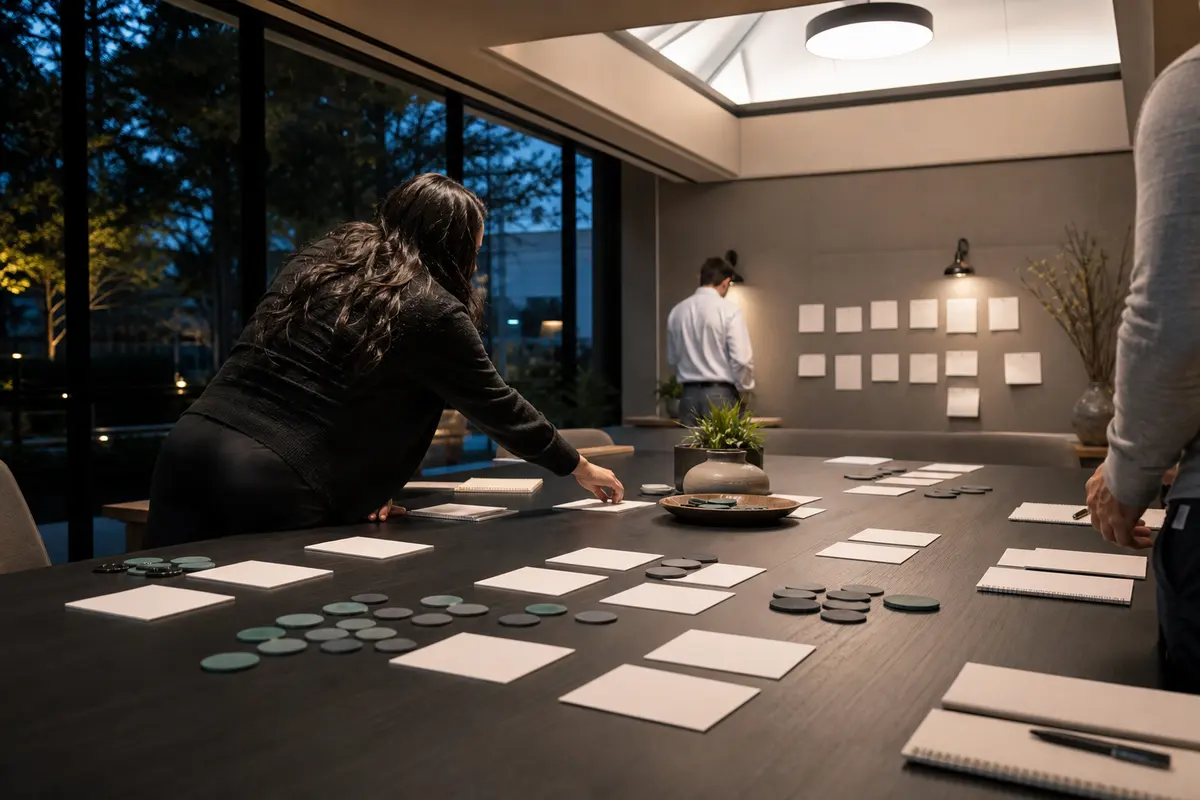 Editorial platform planning scene for ROI Dashboard in Mountain Brook, Alabama