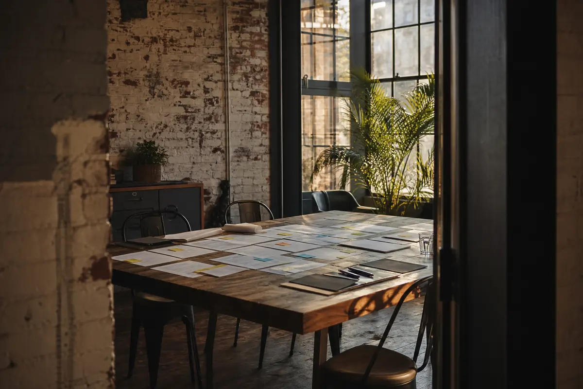Editorial marketing planning scene for Opp, Alabama
