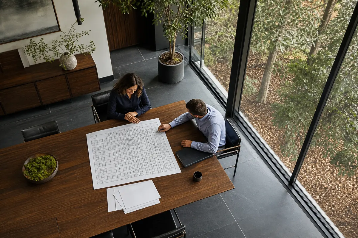Editorial marketing planning scene for Programmatic SEO in Pike Road, Alabama