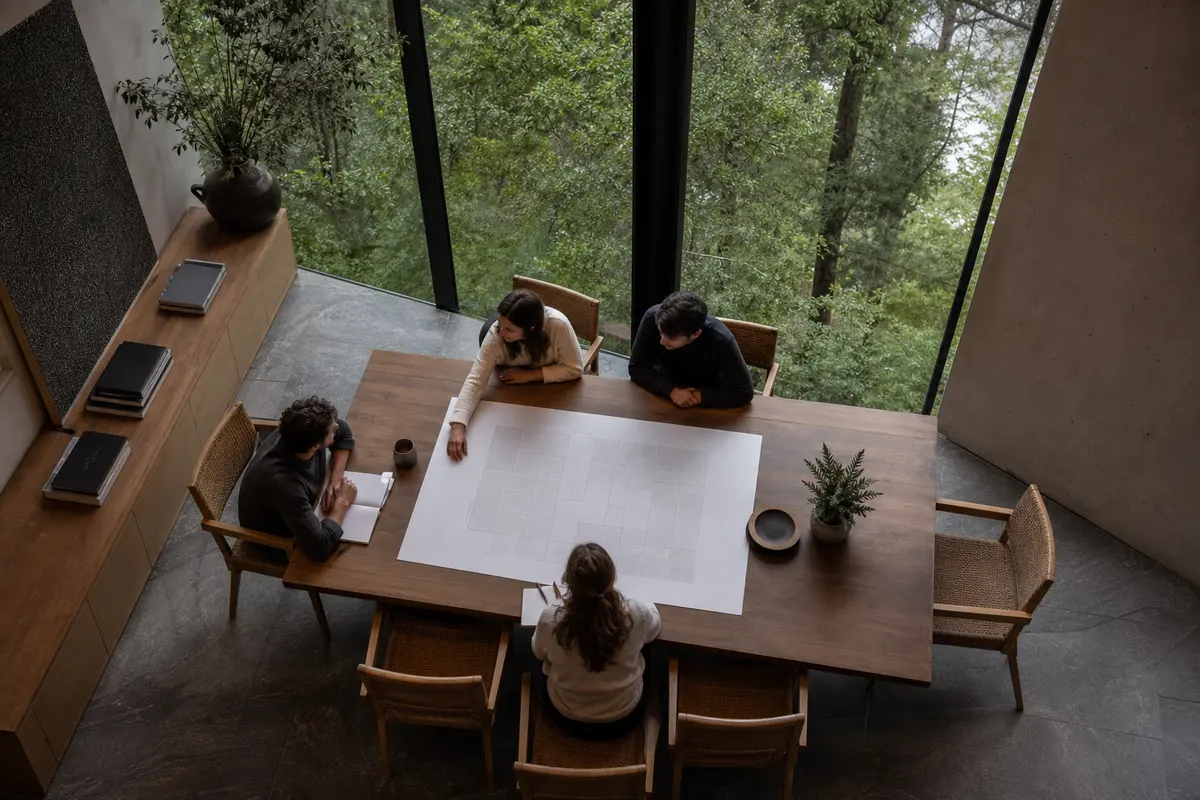 Editorial marketing planning scene for Fishhook, Alaska