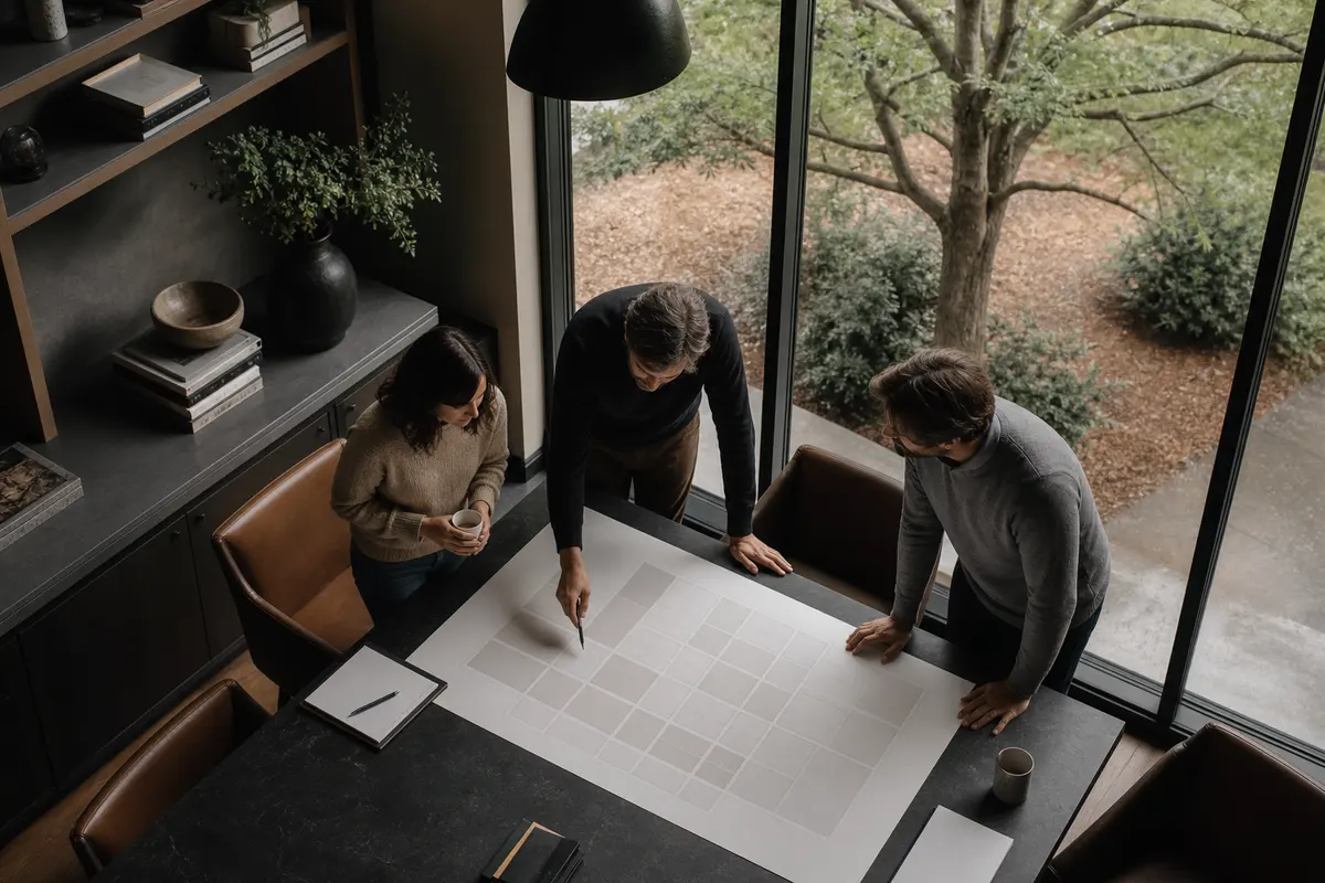 Editorial marketing planning scene for Programmatic SEO in Apache Junction, Arizona