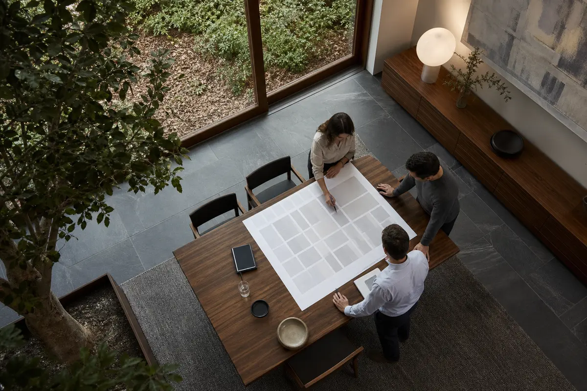 Editorial marketing planning scene for Catalina, Arizona