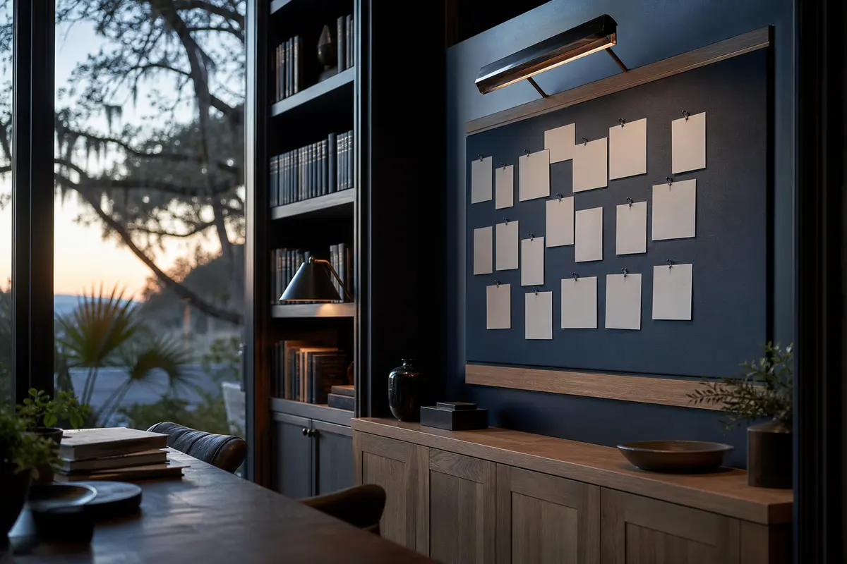 Editorial marketing planning scene for AI SEO in Catalina Foothills, Arizona