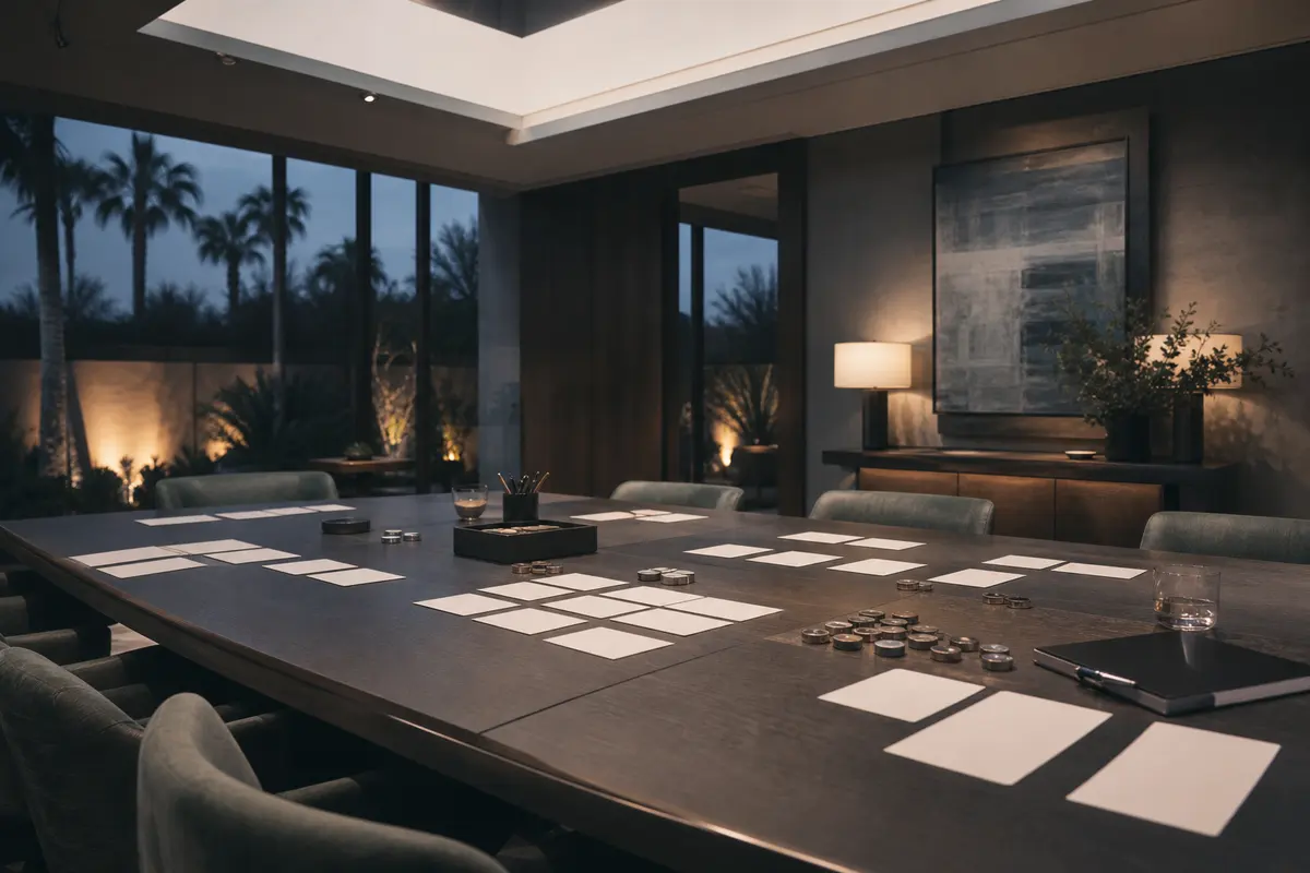 Editorial platform planning scene for Dedicated Hosting in Corona de Tucson, Arizona