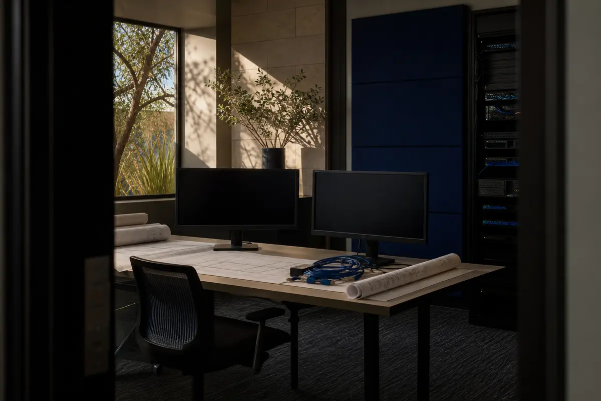 Editorial platform planning scene for Dedicated Hosting in Drexel Heights, Arizona