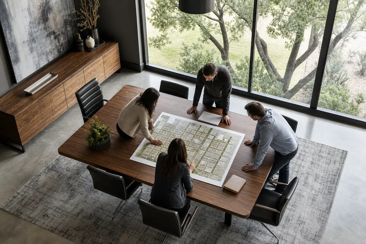 Editorial marketing planning scene for Gilbert, Arizona