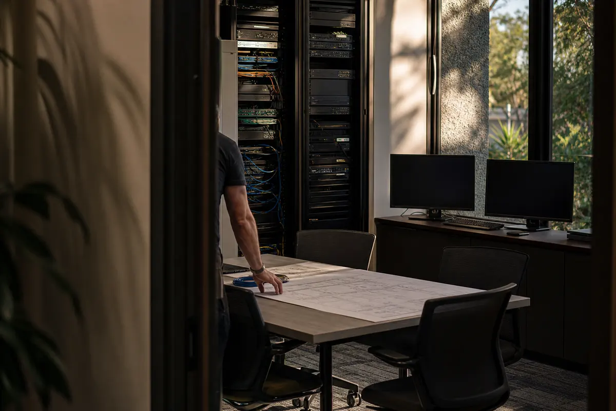 Editorial platform planning scene for Dedicated Hosting in Peoria, Arizona
