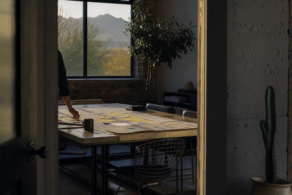 Editorial marketing planning scene for Tucson Mountains, Arizona