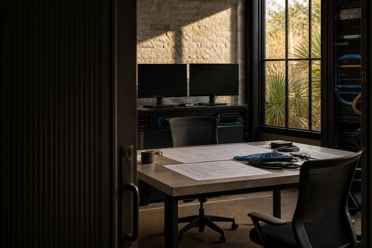 Editorial platform planning scene for Dedicated Hosting in Verde Village, Arizona