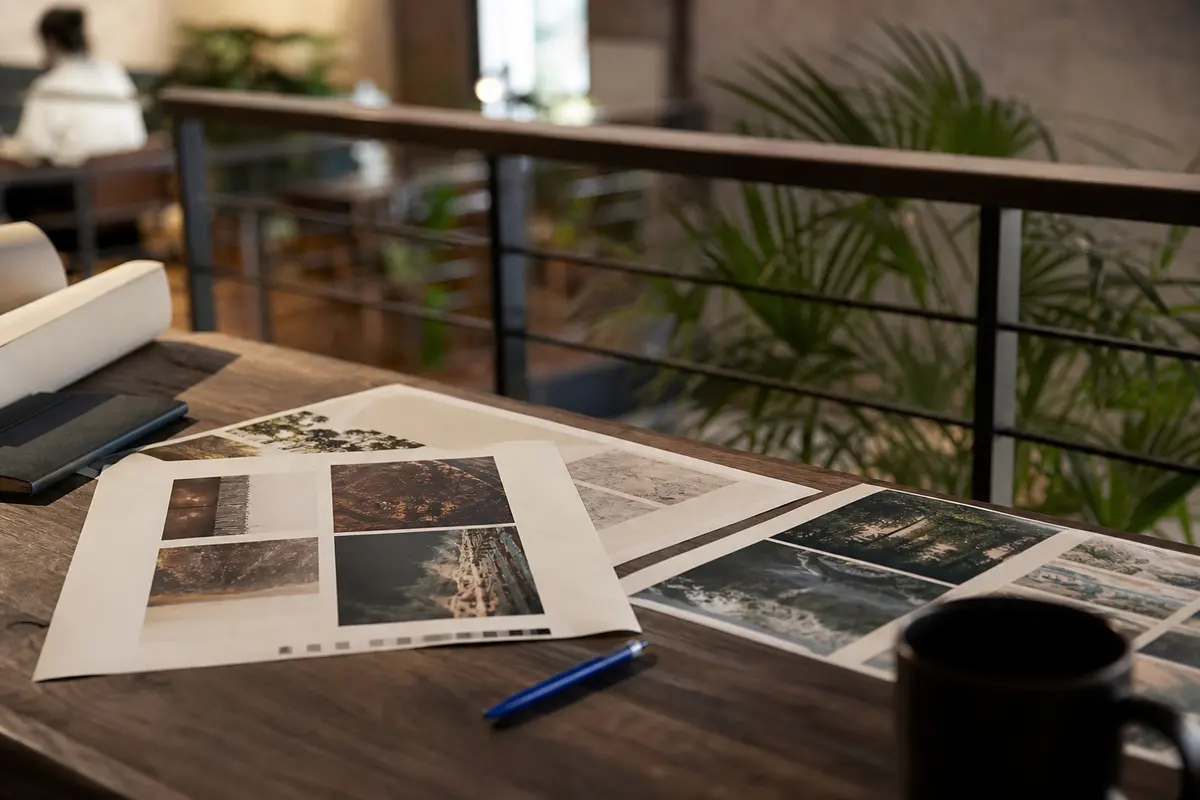 Editorial marketing planning scene for Village of Oak Creek (Big Park), Arizona