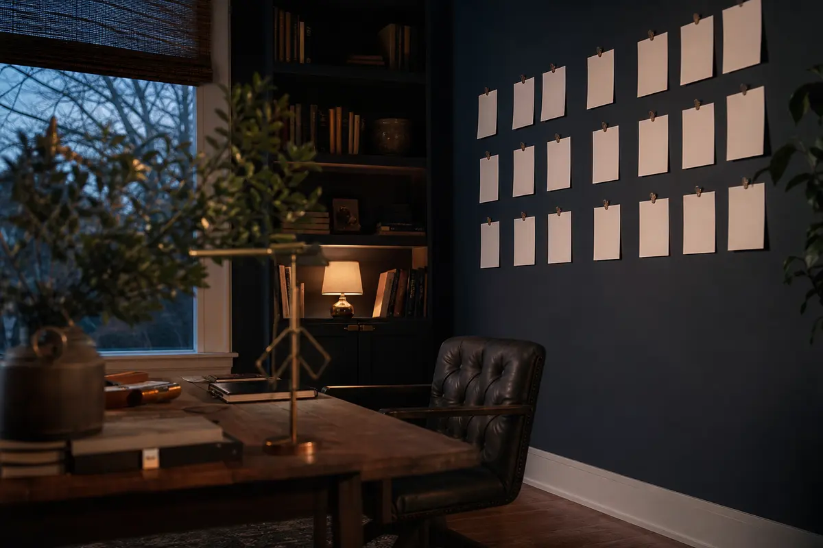 Editorial marketing planning scene for Fayetteville, Arkansas