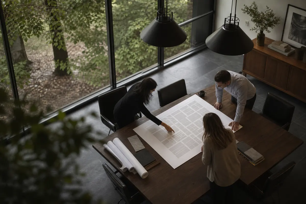Editorial marketing planning scene for Programmatic SEO in Mena, Arkansas