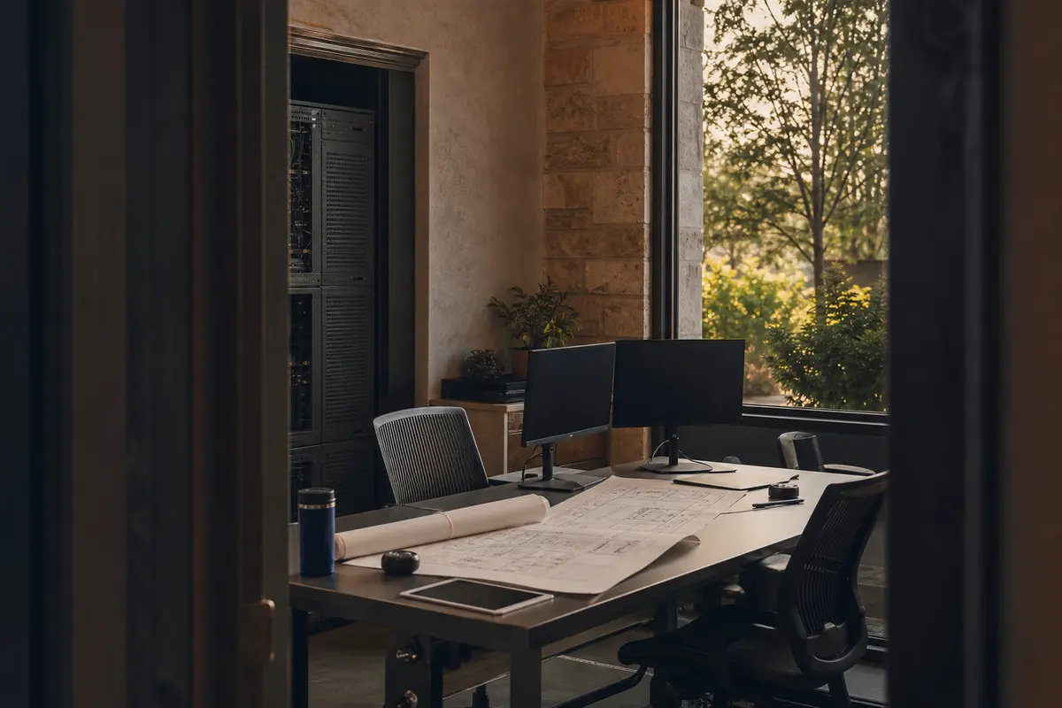 Editorial platform planning scene for Custom Software in Monticello, Arkansas