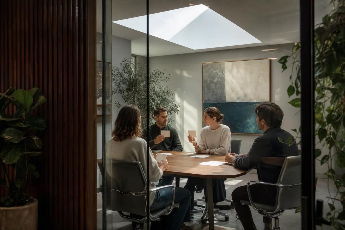 Editorial intake planning scene for Lead Attribution in Alpine, California
