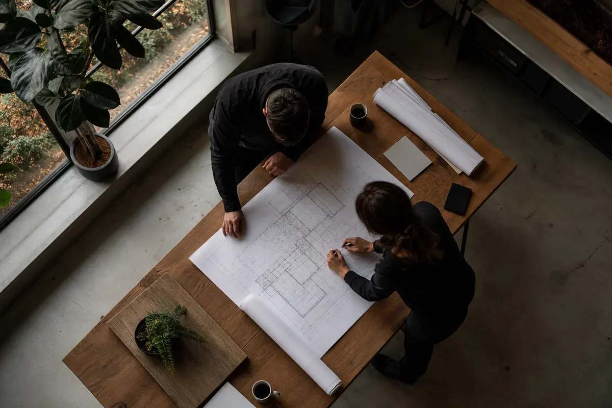 Editorial platform planning scene for Custom Software in Alpine, California