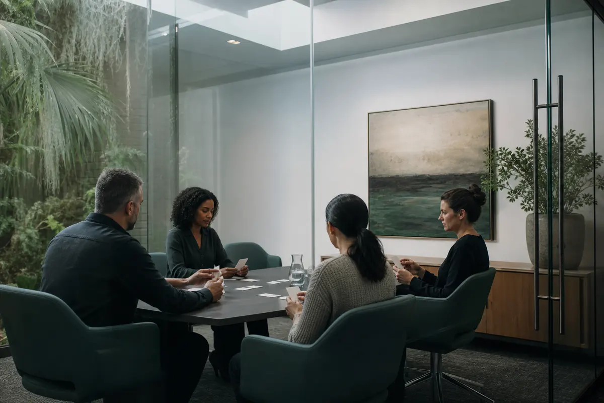 Editorial intake planning scene for Lead Attribution in Anaheim, California