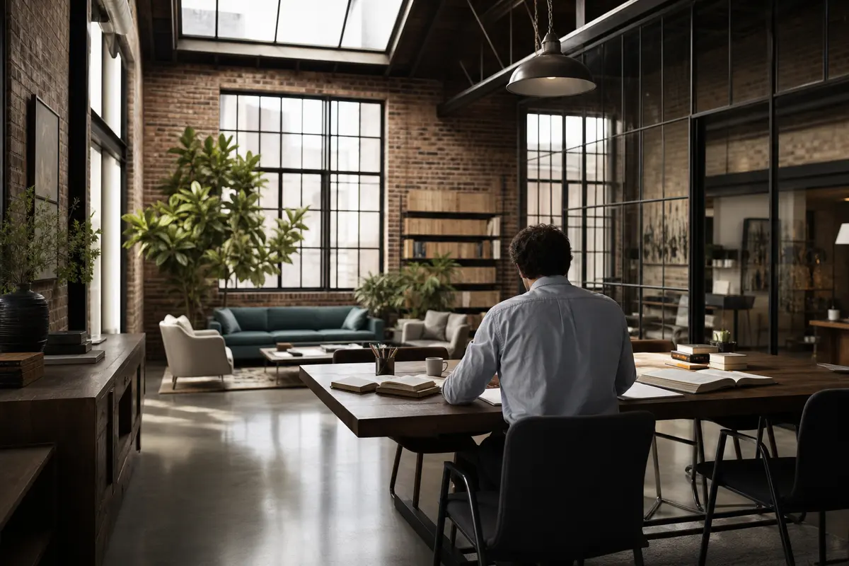 Editorial marketing planning scene for Anderson, California