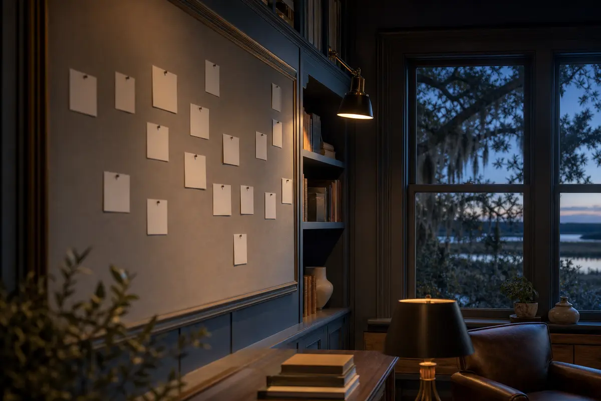 Editorial marketing planning scene for Atascadero, California