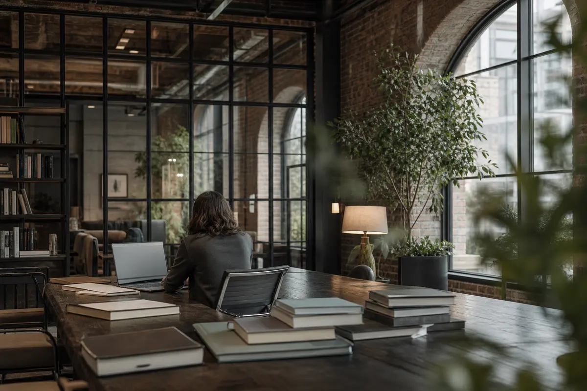 Editorial marketing planning scene for AI SEO in Auburn, California
