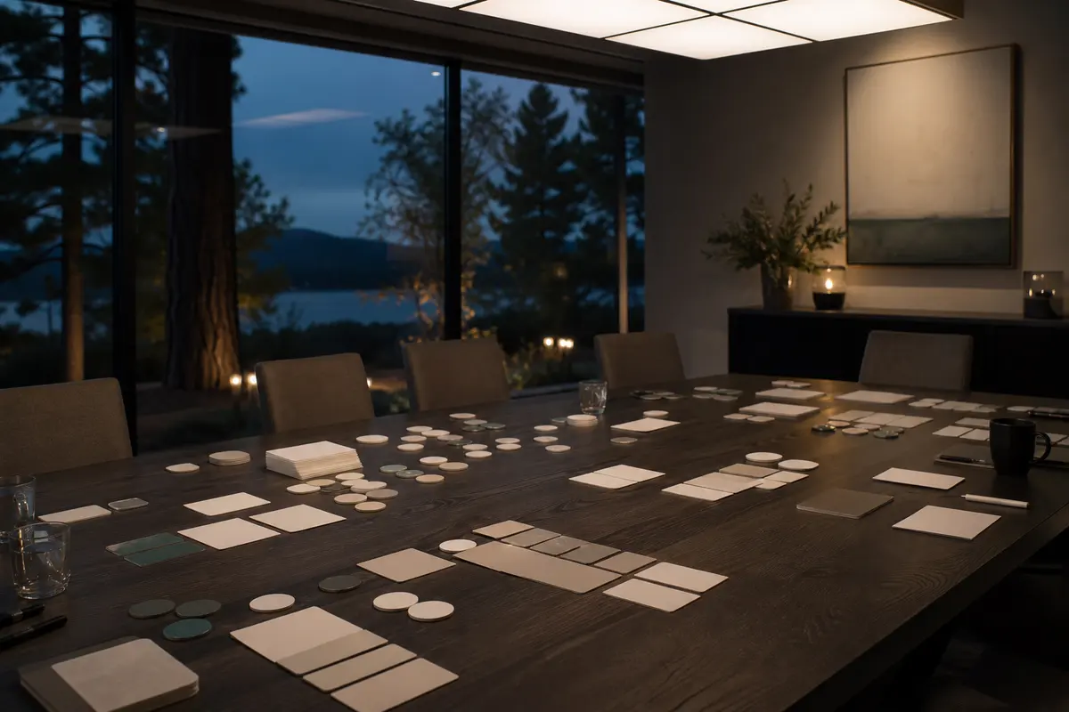 Editorial platform planning scene for Custom Software in Big Bear Lake, California