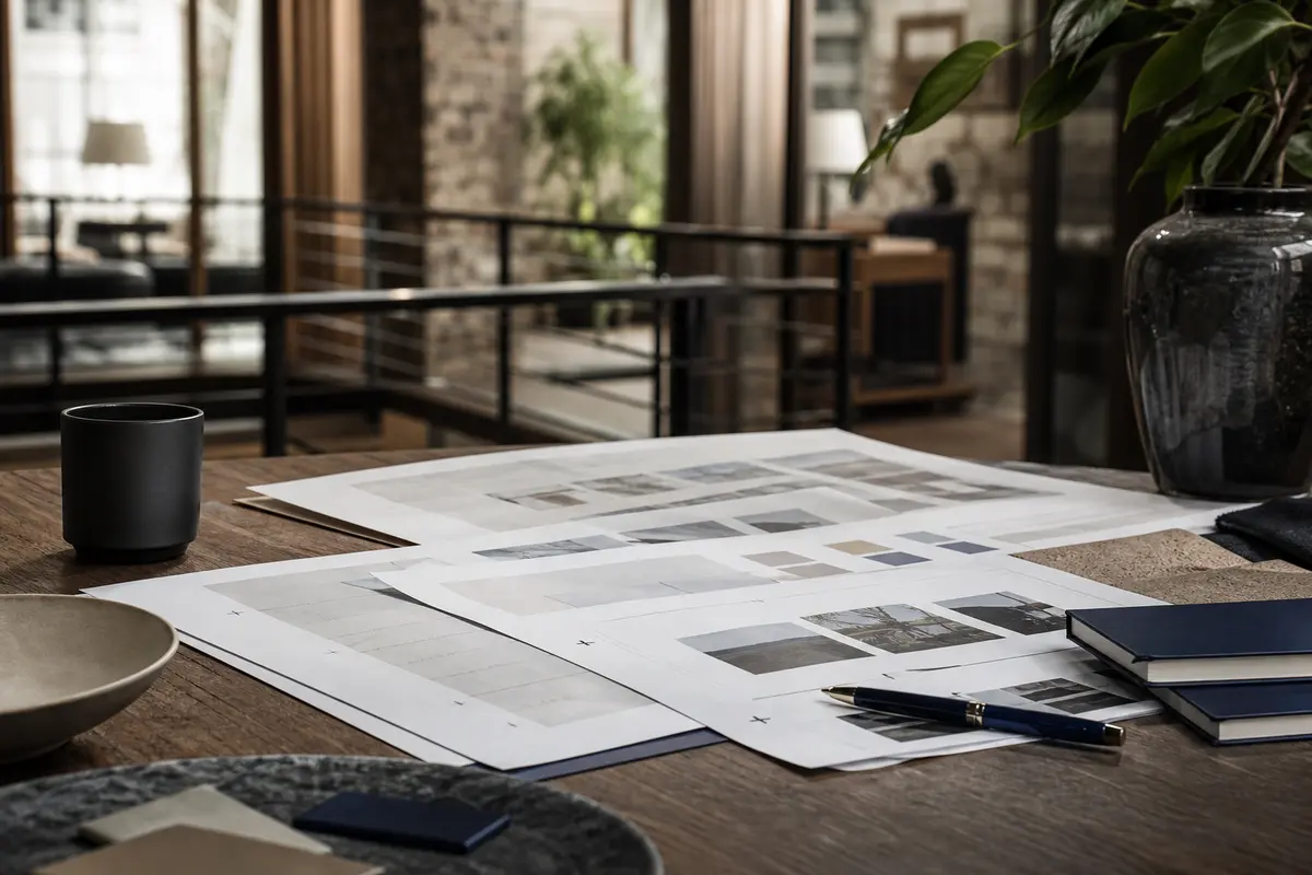 Editorial marketing planning scene for Calimesa, California