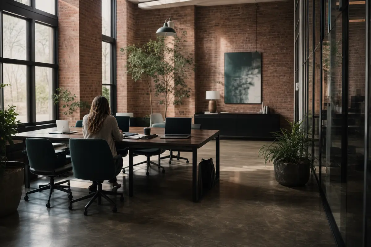 Editorial marketing planning scene for AI SEO in Castaic, California