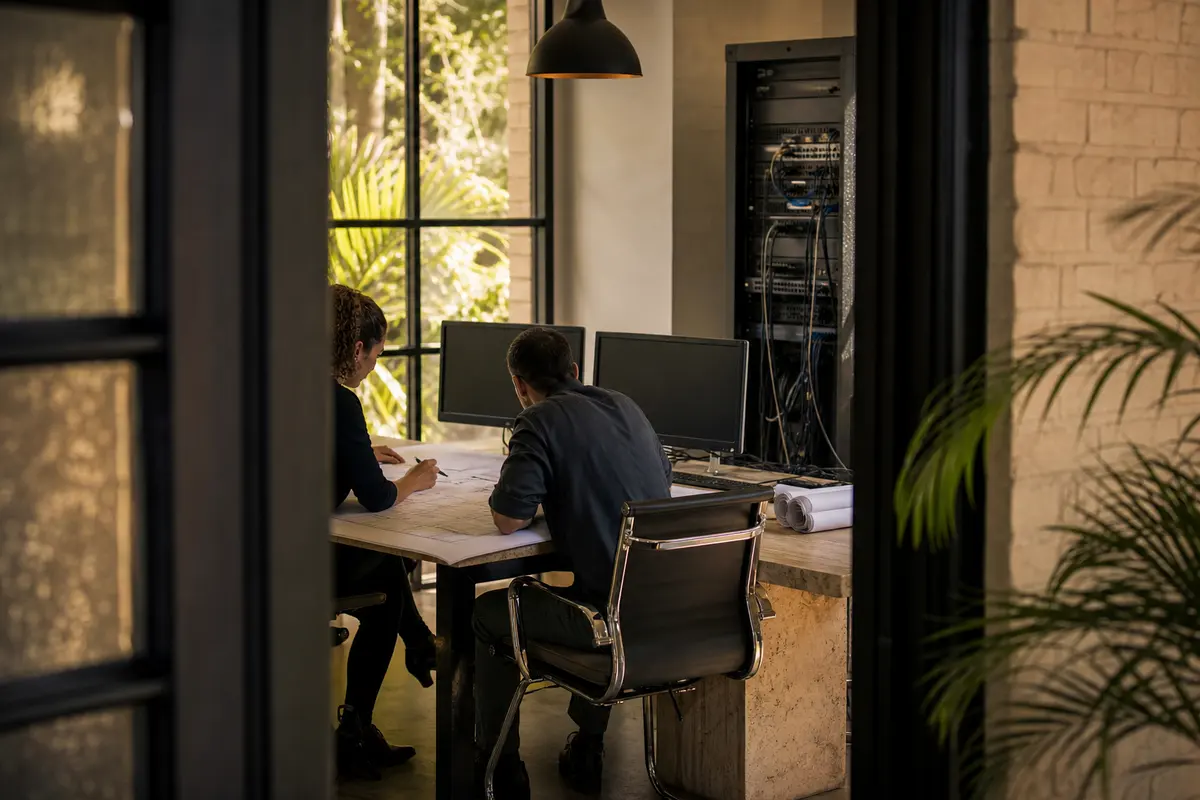 Editorial platform planning scene for ROI Dashboard in Cherry Valley, California