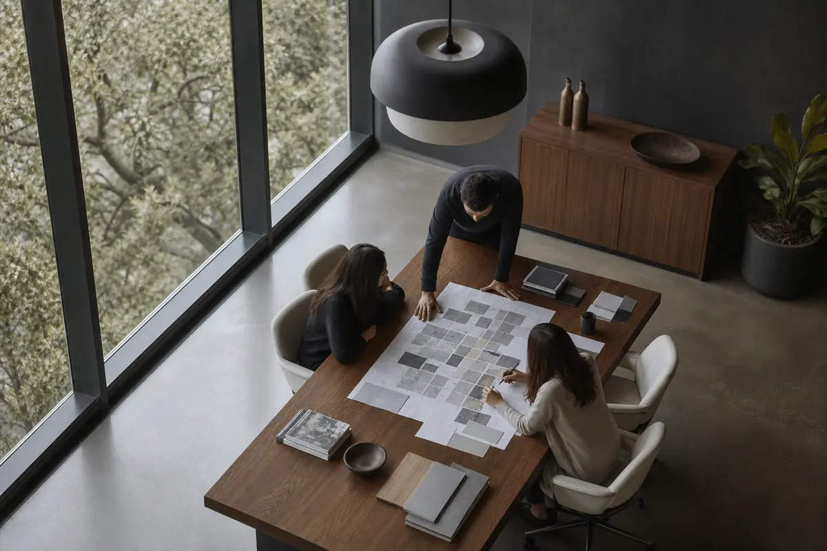 Editorial marketing planning scene for Compton, California