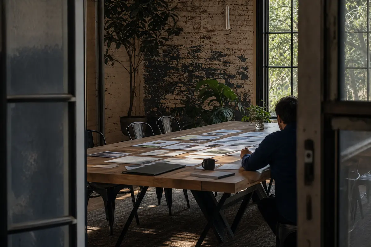 Editorial marketing planning scene for Legal News in Corcoran, California