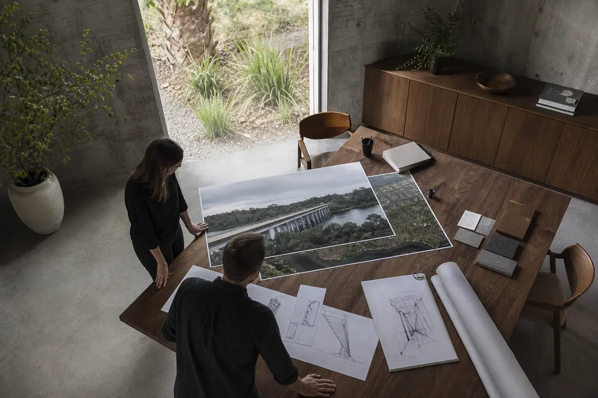 Editorial platform planning scene for Custom Software in Corcoran, California