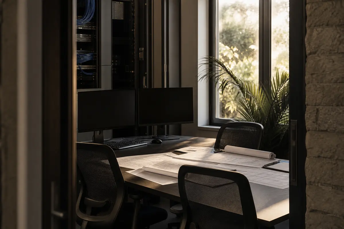 Editorial platform planning scene for Dedicated Hosting in Coronado, California