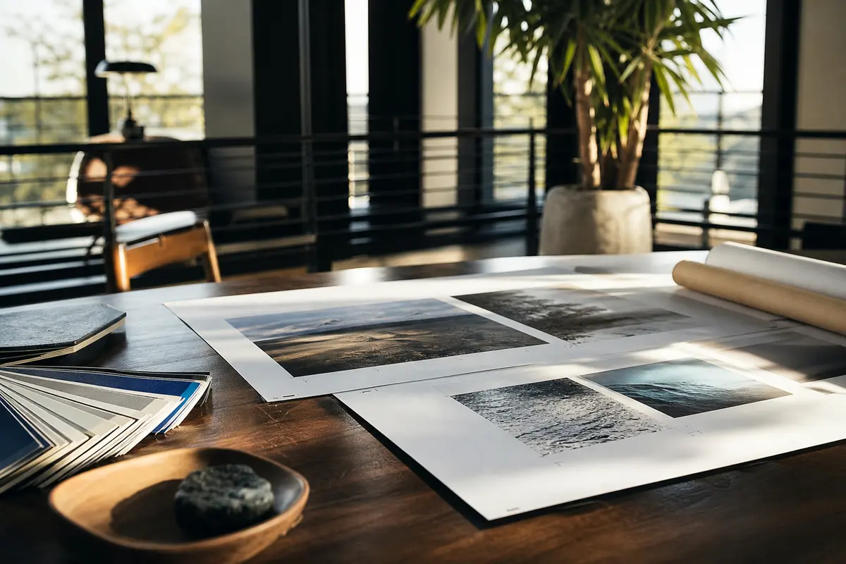 Editorial marketing planning scene for Corte Madera, California