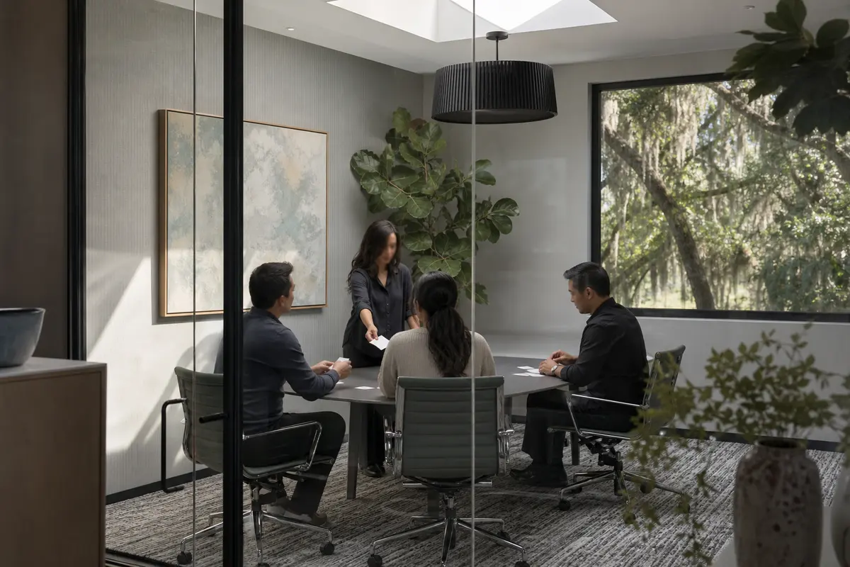 Editorial intake planning scene for AI Answering in Covina, California