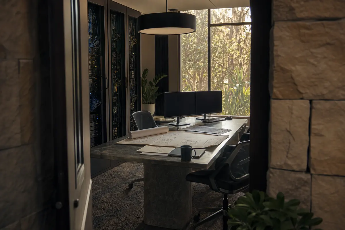 Editorial platform planning scene for Custom Software in Cudahy, California