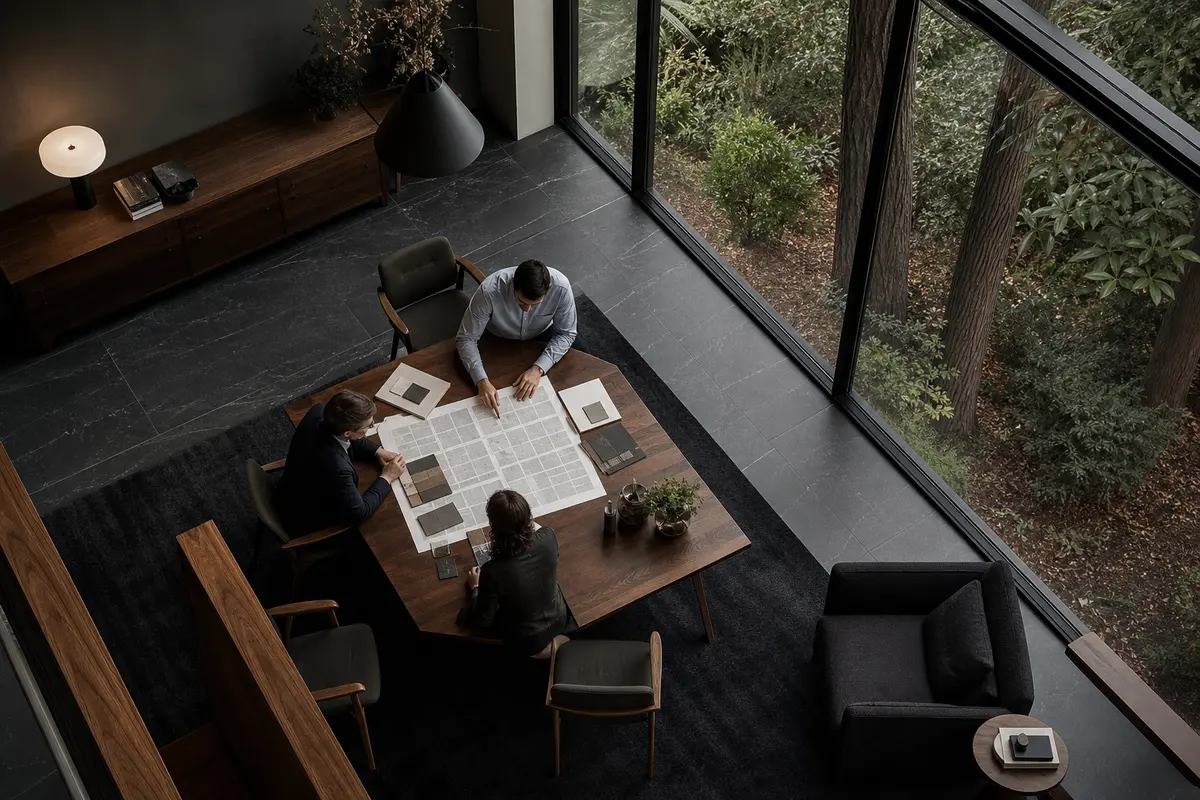 Editorial marketing planning scene for Legal News in Daly City, California