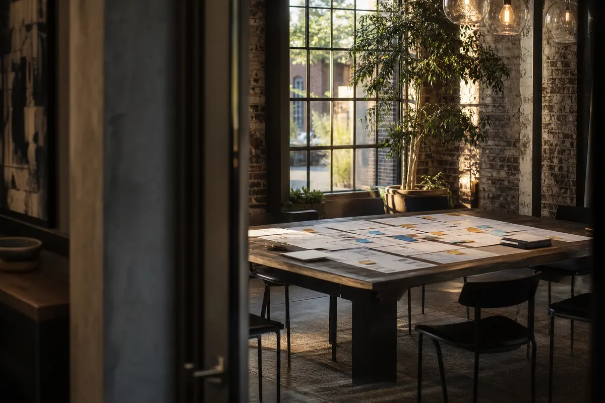 Editorial marketing planning scene for Dixon, California