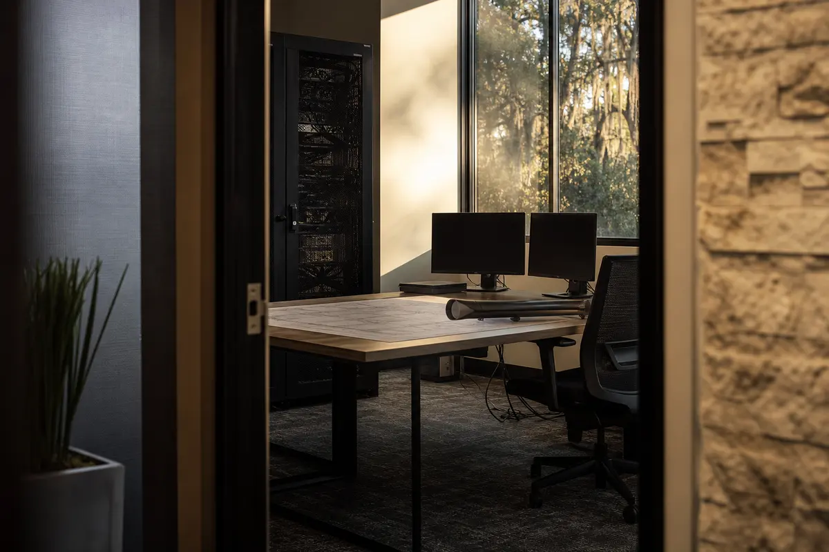 Editorial platform planning scene for Dedicated Hosting in Duarte, California