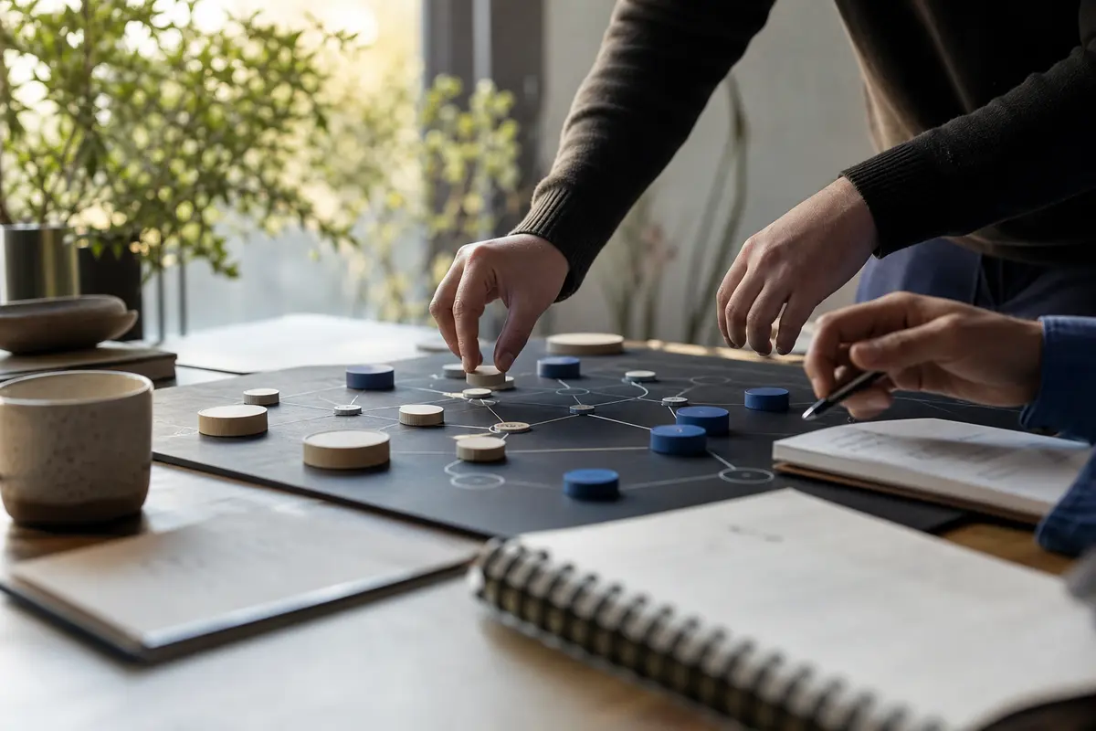 Editorial platform planning scene for Custom Software in East Bakersfield, California