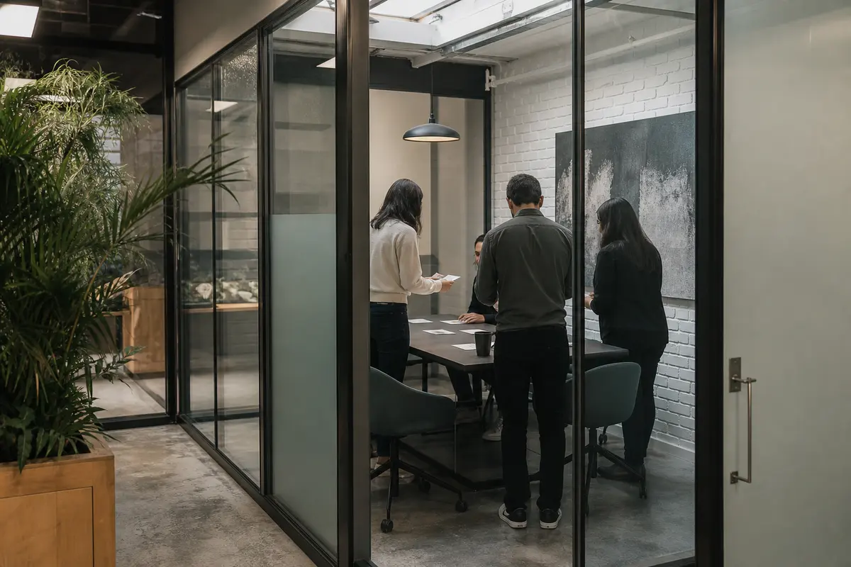 Editorial intake planning scene for Automation in East Los Angeles, California