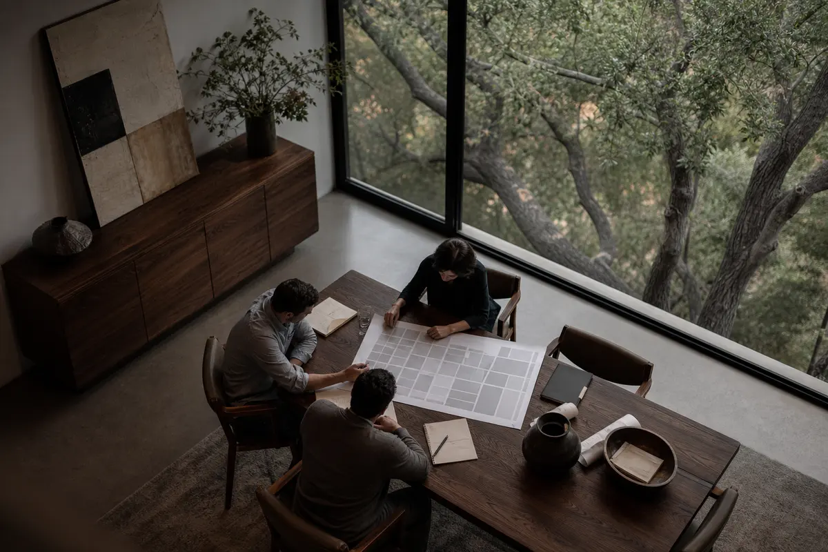 Editorial marketing planning scene for El Paso de Robles (Paso Robles), California