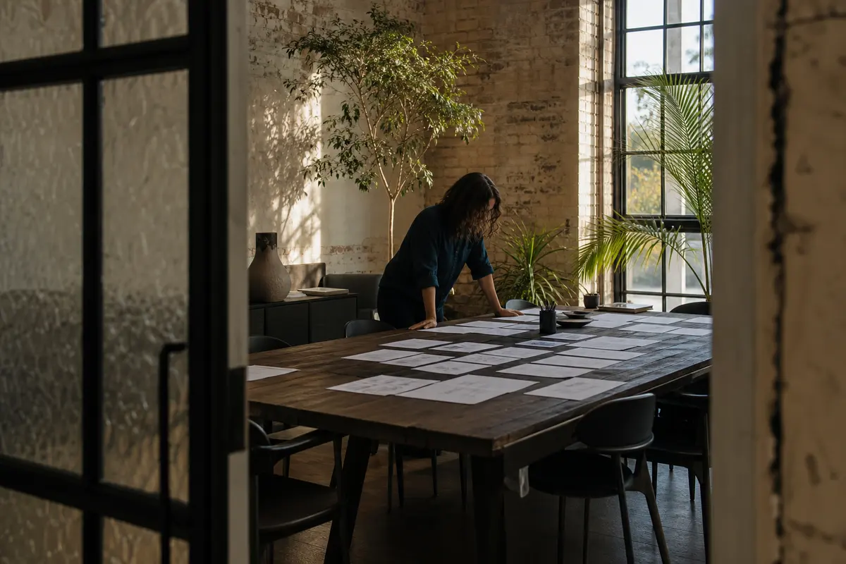 Editorial marketing planning scene for El Sobrante, California