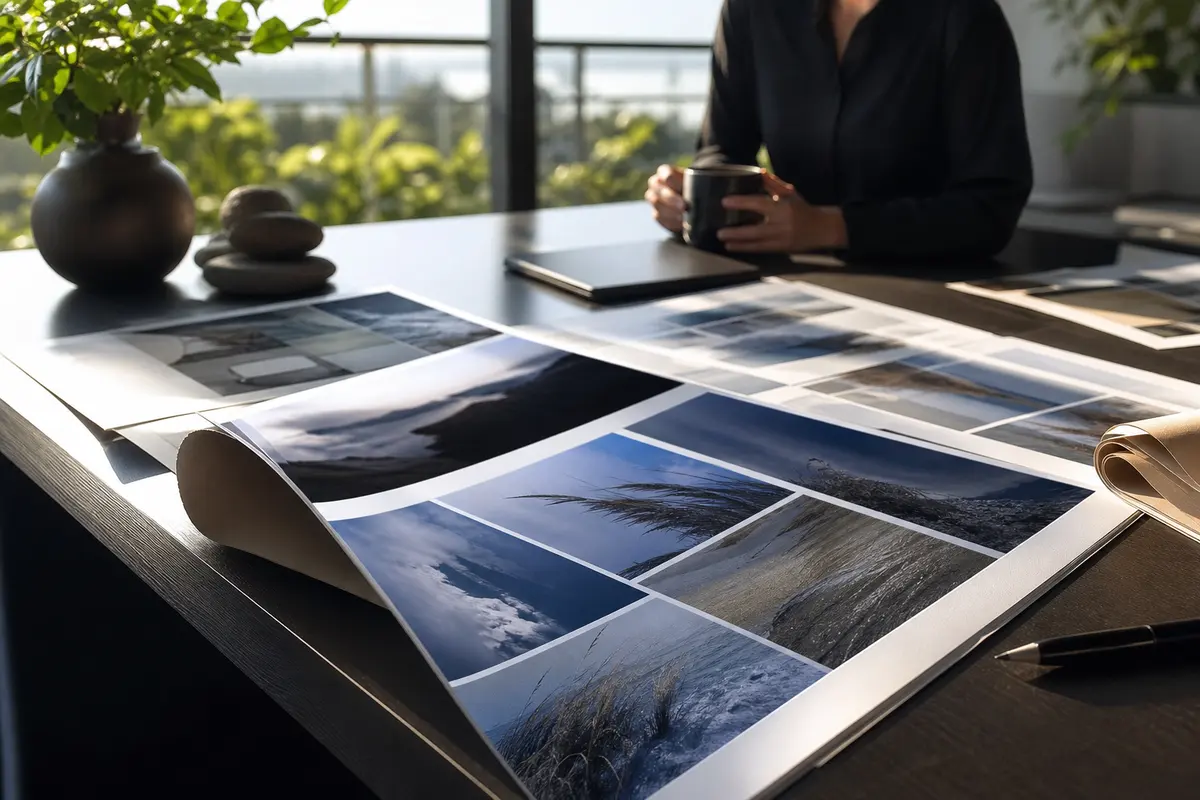 Editorial marketing planning scene for Reputation & Reviews in Encinitas, California