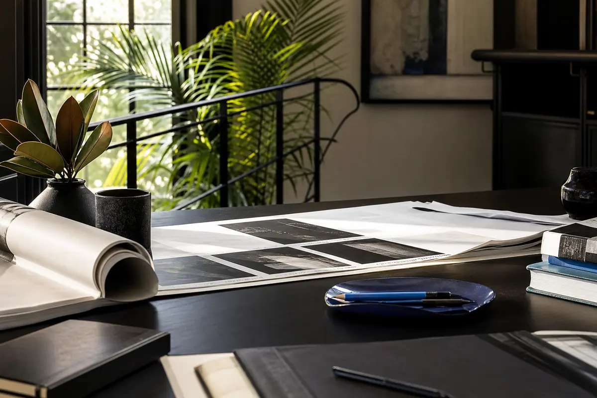 Editorial marketing planning scene for Legal News in Florin, California