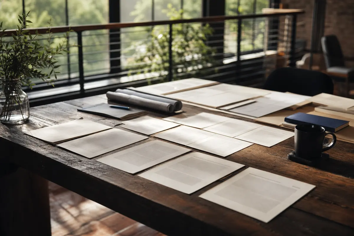 Editorial marketing planning scene for Legal News in Fort Irwin, California