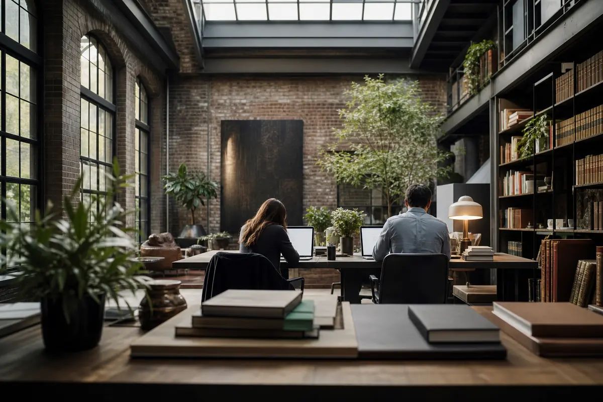 Editorial marketing planning scene for Glendale, California
