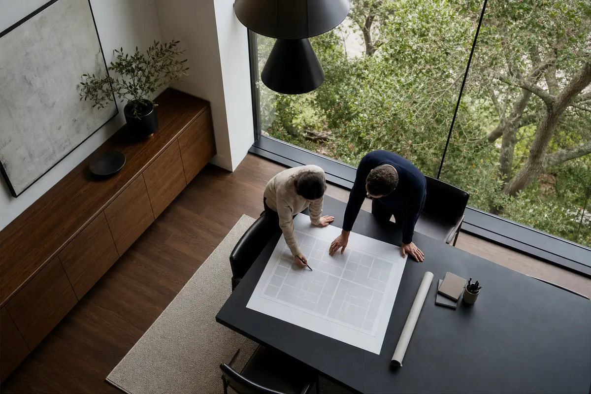 Editorial marketing planning scene for Reputation & Reviews in Good Hope, California